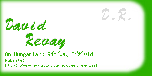 david revay business card